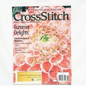 Just Cross Stitch Magazine Patterns June 2014 Summer Delights Damaged